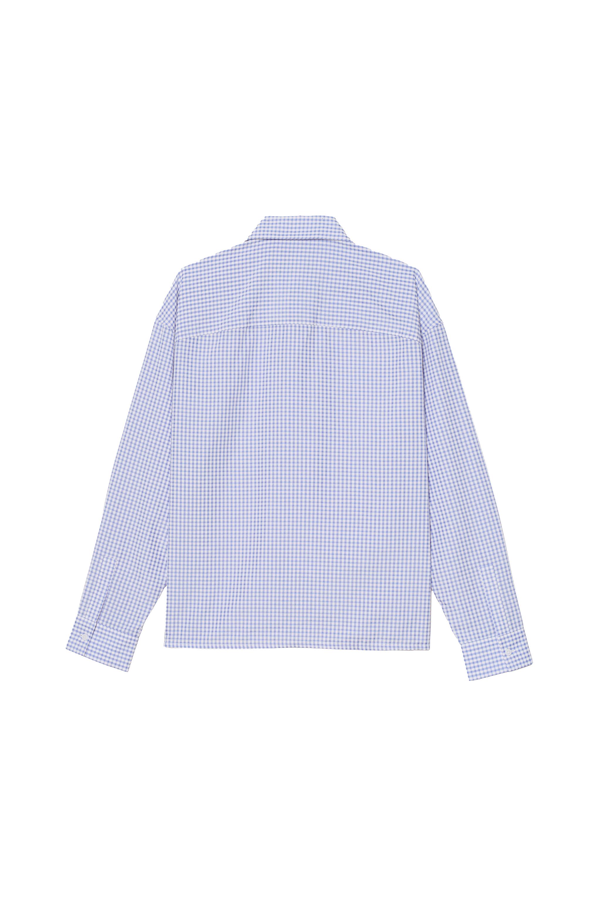 DTMF PATCH PLAID SHIRT